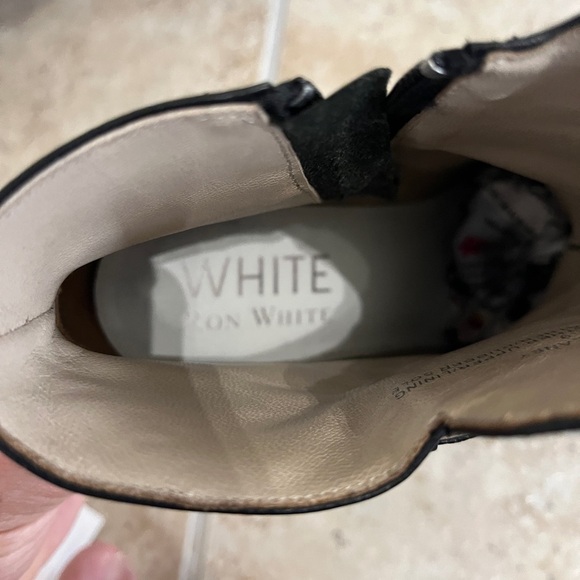 Ron White Vero Cupid Black Leather Ankle Boots with Studded Strap - Picture 3 of 12